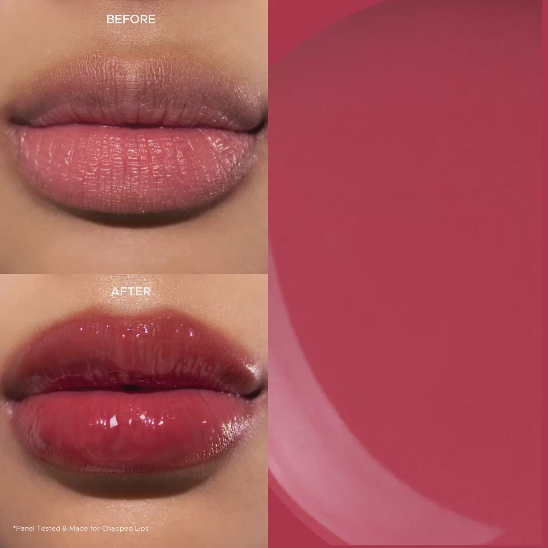 Mad For Makeup Tinted Glass H2Oil - 1st Lip Oil Glossy Cover Dark & Chapped Lips